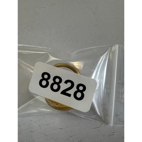 Matte Gold Statement Ring Size 7 Bold Chunky - Picture 7 of 7